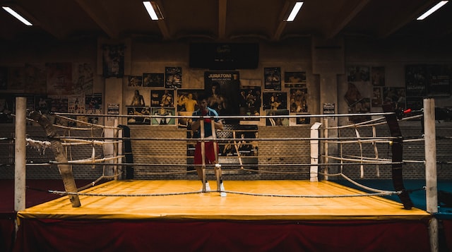 empty boxing ring