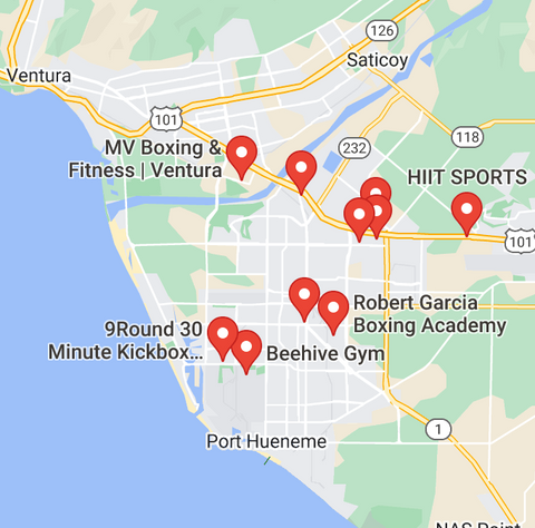 Popular Ventura County Boxing/Marial Arts Gyms